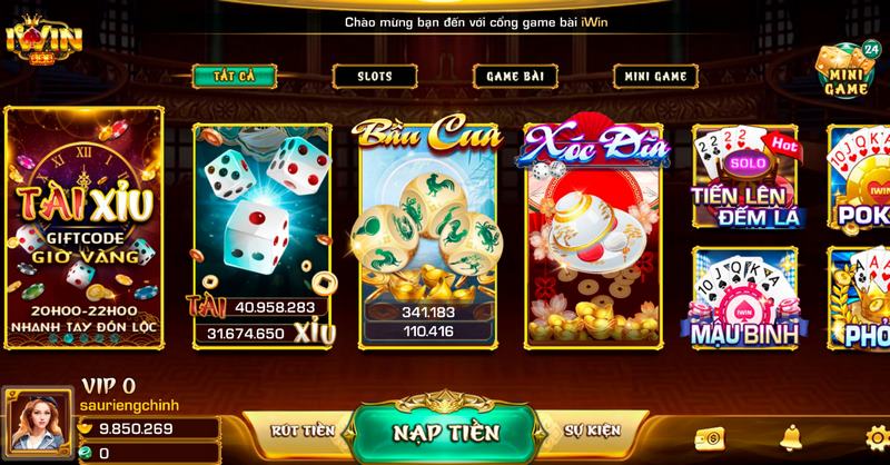 Đôi nét về cổng game iWin casino